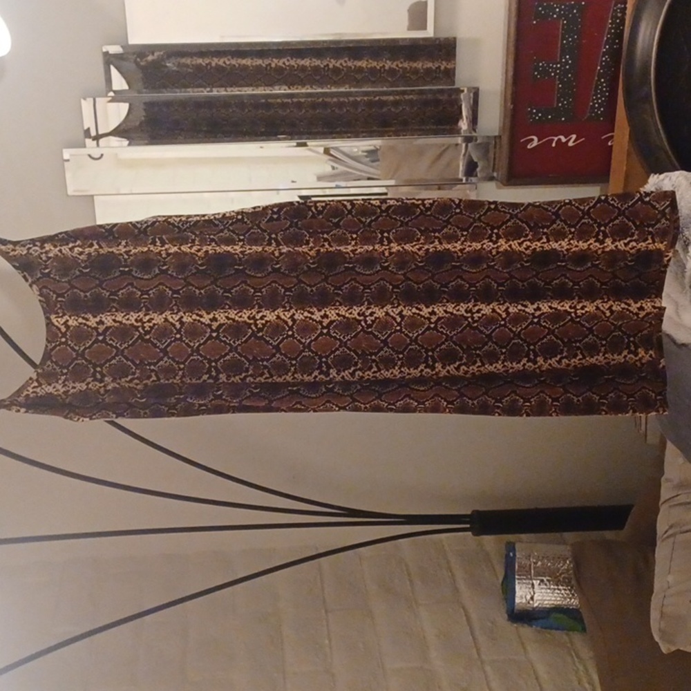 Woman's snake skin dress